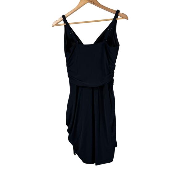 Magicsuit NWT Celine Solid One-Piece Swimdress Black Size 14 Optional Side TIe - Picture 4 of 14